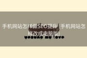 手机网站怎样做SEO提升 (手机网站怎样改成电脑版)