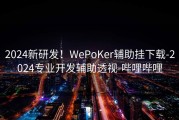 2024新研发！WePoKer辅助挂下载-2024专业开发辅助透视-哔哩哔哩
