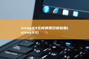 vivoy93怎样调理日语键盘 (vivoy93)