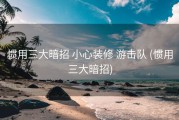 惯用三大暗招 小心装修 游击队 (惯用三大暗招)