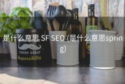 是什么意思 SF SEO (是什么意思spring)