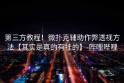 第三方教程！微扑克辅助作弊透视方法【其实是真的有挂的】-哔哩哔哩