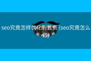 seo究竟怎样优化到首页 (seo究竟怎么做)