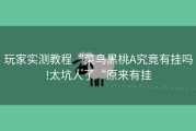 玩家实测教程“菜鸟黑桃A究竟有挂吗!太坑人了“原来有挂