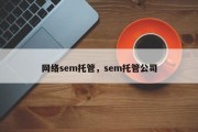 网络sem托管，sem托管公司