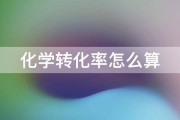 化学反响转化率怎样求 (化学反响转化名词解释)