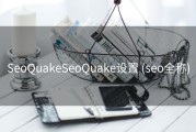 SeoQuakeSeoQuake设置 (seo全称)