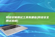 网络安保测试工具有哪些 (网络安全测试流程)