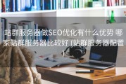 站群服务器做SEO优化有什么优势 哪家站群服务器比较好 (站群服务器配置)