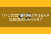 TSP 分支限界法两种思维帮你轻松搞定游览售货员疑问 回溯法