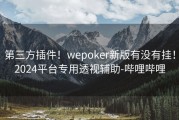 第三方插件！wepoker新版有没有挂！2024平台专用透视辅助-哔哩哔哩