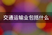 行业 交通运输服务详细包含 (行业交通运输包括哪些)