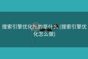 搜索引擎优化指的是什么 (搜索引擎优化怎么做)