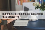 网络营销的分销，网络营销的分销链比传统的要a短b宽c长d一样