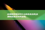 动漫模型是经过什么制造进去的 (动漫模型是经济模型吗)