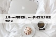 上海sem网络营销，sem网络营销方案案例范文
