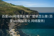 百度seo网络优化推广营销怎么做 (百度seo网站优化 网络服务)