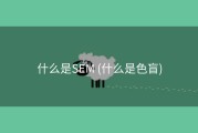 什么是SEM (什么是色盲)