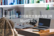 网站url提升包括哪些方面的内容 (网站url提取)