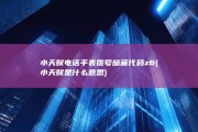 小天赋电话手表拨号暗藏代码z6 (小天赋是什么意思)