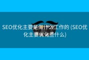 SEO优化主要是做什么工作的 (SEO优化主要优化些什么)