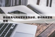 移动商务与网络营销案例分析，移动商务营销策略
