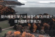 提升搜查引擎方法 搜查引擎怎样提升 (提升搜查引擎能力)