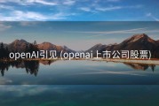 openAI引见 (openai上市公司股票)