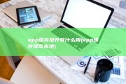 app缓存提升有什么用 (app缓存提取本地)