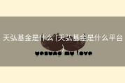天弘基金是什么 (天弘基金是什么平台)