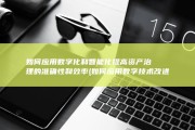如何应用数字化和智能化 提高资产治理的准确性和效率 (如何应用数字技术改进作业管理)