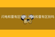 闪电和雷有区别吗 (闪电和雷有区别吗图片)
