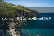 seo和sem是什么 (seo和sem的关系)