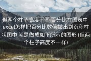 但两个柱子高度不同 百分比在图表中 excel怎样把百分比数值拔出到沉积柱状图中 就是做成如下所示的图形 (但两个柱子高度不一样)