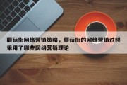 蘑菇街网络营销策略，蘑菇街的网络营销过程采用了哪些网络营销理论