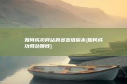 如何成功网站的多言语版本 (如何成功网站赚钱)