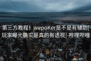 第三方教程！wepoKer是不是有辅助[玩家曝光确实是真的有透视]-哔哩哔哩