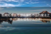 后期处理技巧 提升摄影作品的魔法之手 (后期处理有什么作用)