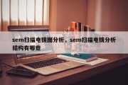 sem扫描电镜图分析，sem扫描电镜分析结构有哪些