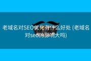 老域名对SEO优化有什么好处 (老域名对seo的影响大吗)
