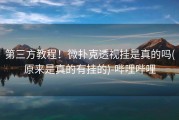 第三方教程！微扑克透视挂是真的吗(原来是真的有挂的)-哔哩哔哩
