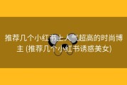 推荐几个小红书上人气超高的时尚博主 (推荐几个小红书诱惑美女)