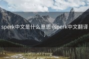 sperk中文是什么意思 (sperk中文翻译)