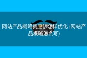网站产品概略页应该怎样优化 (网站产品概略怎么写)