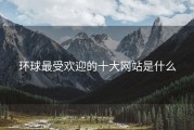 环球最受欢迎的十大网站是什么
