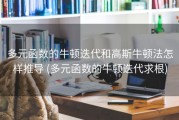 多元函数的牛顿迭代和高斯牛顿法怎样推导 (多元函数的牛顿迭代求根)