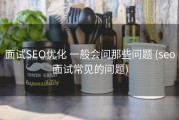 面试SEO优化 一般会问那些问题 (seo面试常见的问题)