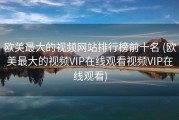 欧美最大的视频网站排行榜前十名 (欧美最大的视频VIP在线观看视频VIP在线观看)