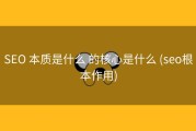 SEO 本质是什么 的核心是什么 (seo根本作用)