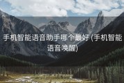手机智能语音助手哪个最好 (手机智能语音唤醒)